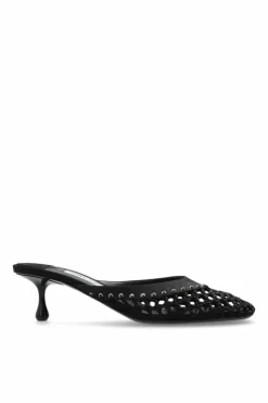 Jimmy Choo BLACK "Pixie" heeled mules