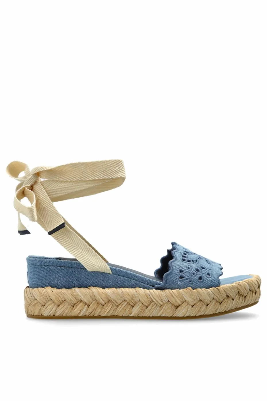 Jimmy Choo BLUE "Arlee" wedge sandals