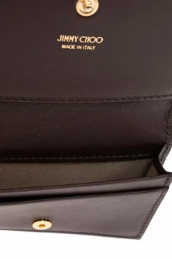 Jimmy Choo BROWN Leather card holder