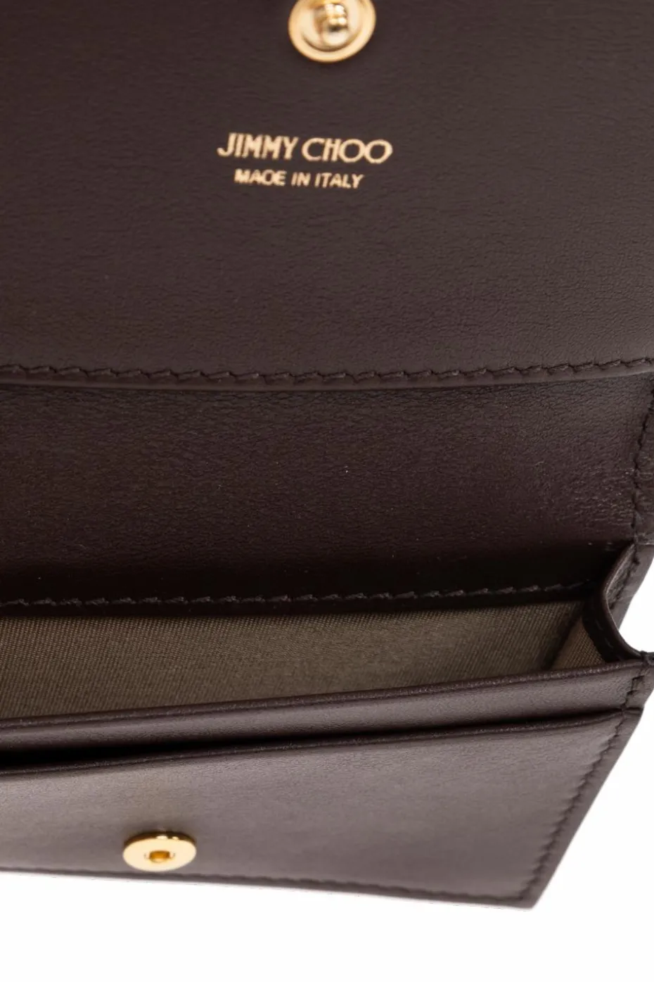 Jimmy Choo BROWN Leather card holder