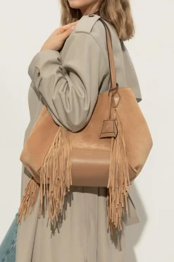 Jimmy Choo BROWN Shopper bag `Diamond`
