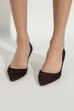 Jimmy Choo BROWN Suede heeled shoes "Romy"