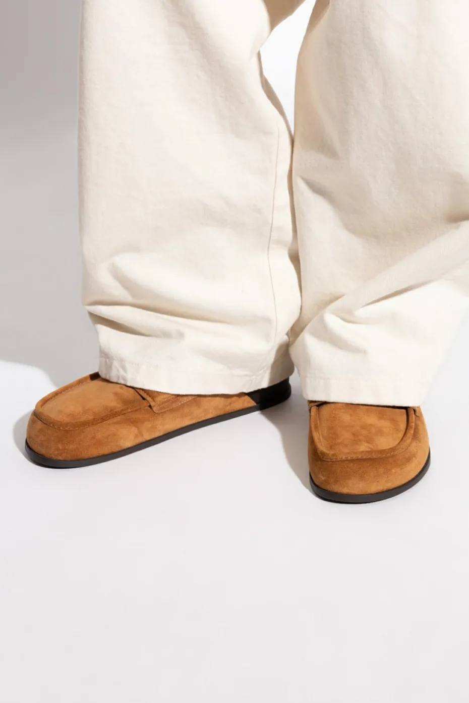 Jimmy Choo BROWN Suede slides `Milo`