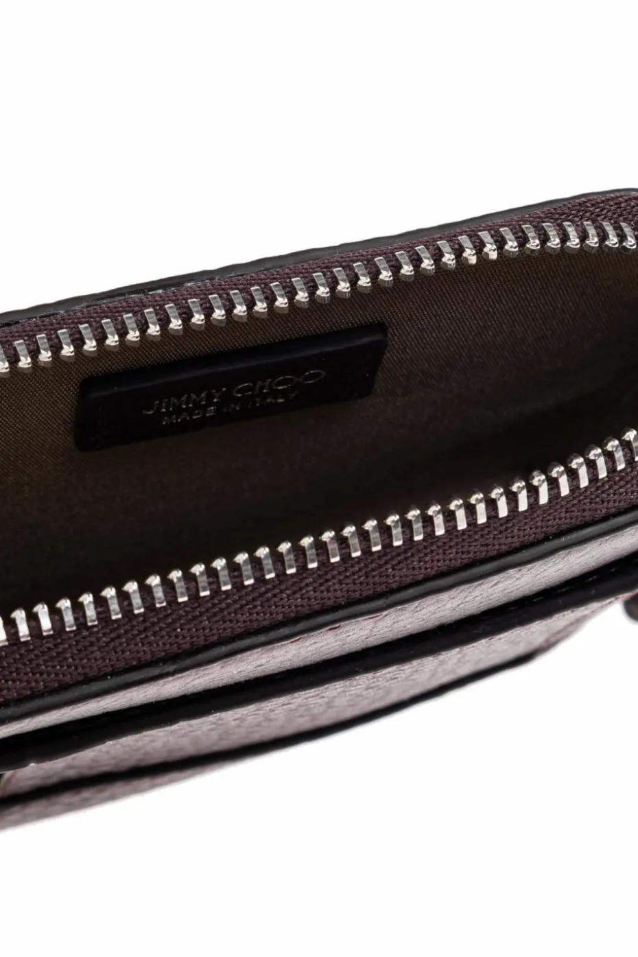 Jimmy Choo BURGUNDY Leather pouch