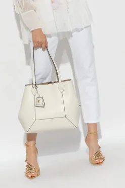 Jimmy Choo cream 'Diamond Medium' shopper bag