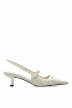 Jimmy Choo cream Heeled shoes `Didi 45`