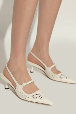 Jimmy Choo cream Heeled shoes `Didi 45`