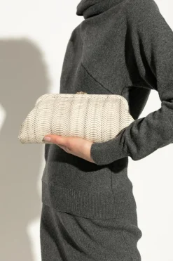 Jimmy Choo cream "Skylar" clutch
