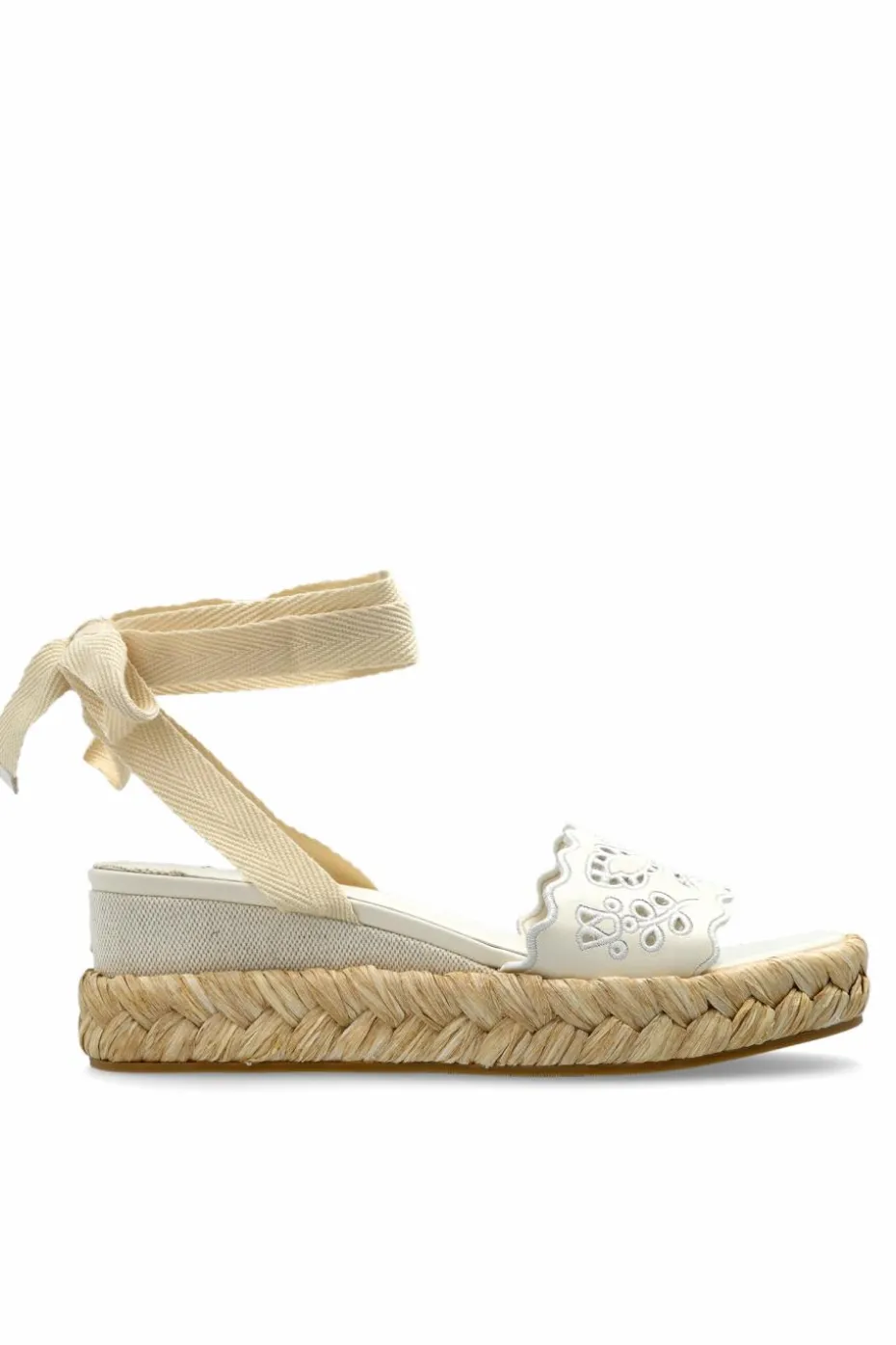 Jimmy Choo cream Wedge sandals 'Arlee'