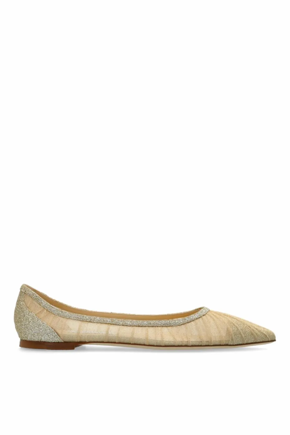 Jimmy Choo GOLD Ballet Flats ‘Love’