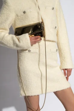 Jimmy Choo GOLD ‘Emmie’ bag on chain