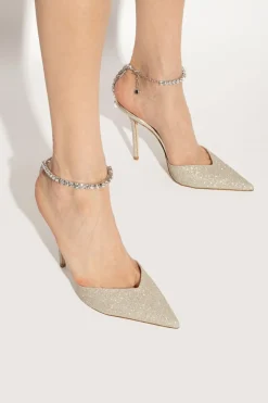 Jimmy Choo GOLD ‘Saeda’ pumps