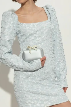 Jimmy Choo light blue Clutch `Cloud`