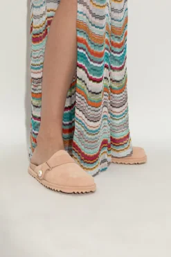 Jimmy Choo PINK Suede slides ‘Fayence’