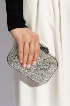 Jimmy Choo SILVER ‘Cloud’ Clutch