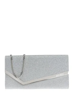 Jimmy Choo SILVER 'Emmie' shoulder bag
