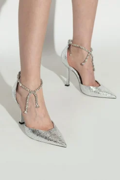 Jimmy Choo SILVER Heeled shoes "Stwvie"