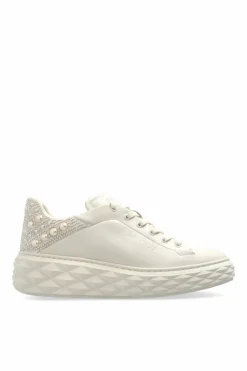 Jimmy Choo WHITE "Diamond Maxi" sports shoes