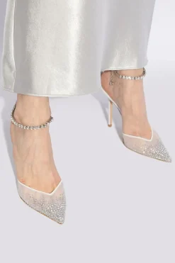 Jimmy Choo WHITE ‘Seda’ High Heels