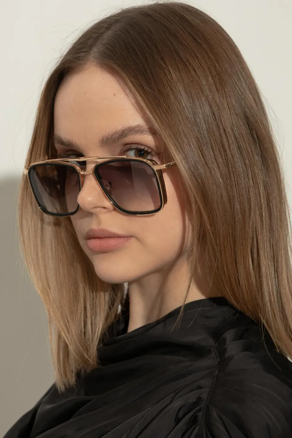 John Dalia GOLD Sunglasses Brad