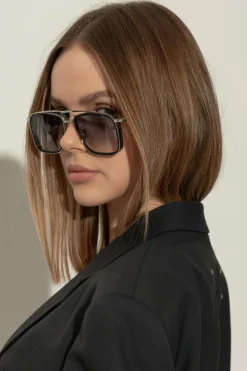 John Dalia SILVER Sunglasses Brad