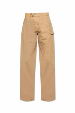 JW Anderson beige Jeans with logo