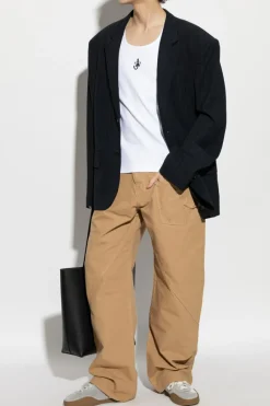 JW Anderson beige Logo pants