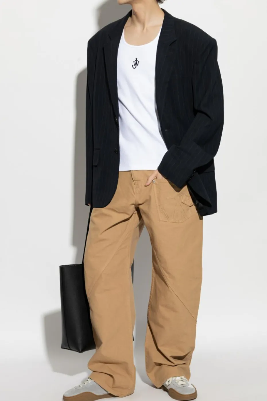 JW Anderson beige Logo pants