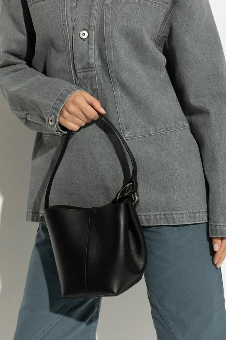 JW Anderson BLACK Handbag "The Jwa Small Bucket"