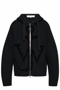 JW Anderson BLACK Hooded Cardigan
