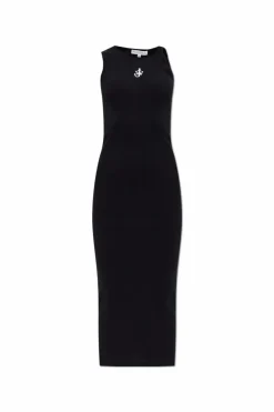 JW Anderson BLACK Ribbed Dress