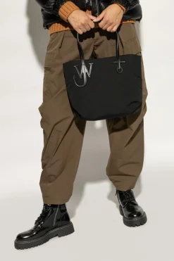 JW Anderson BLACK Small Puffy shopper bag