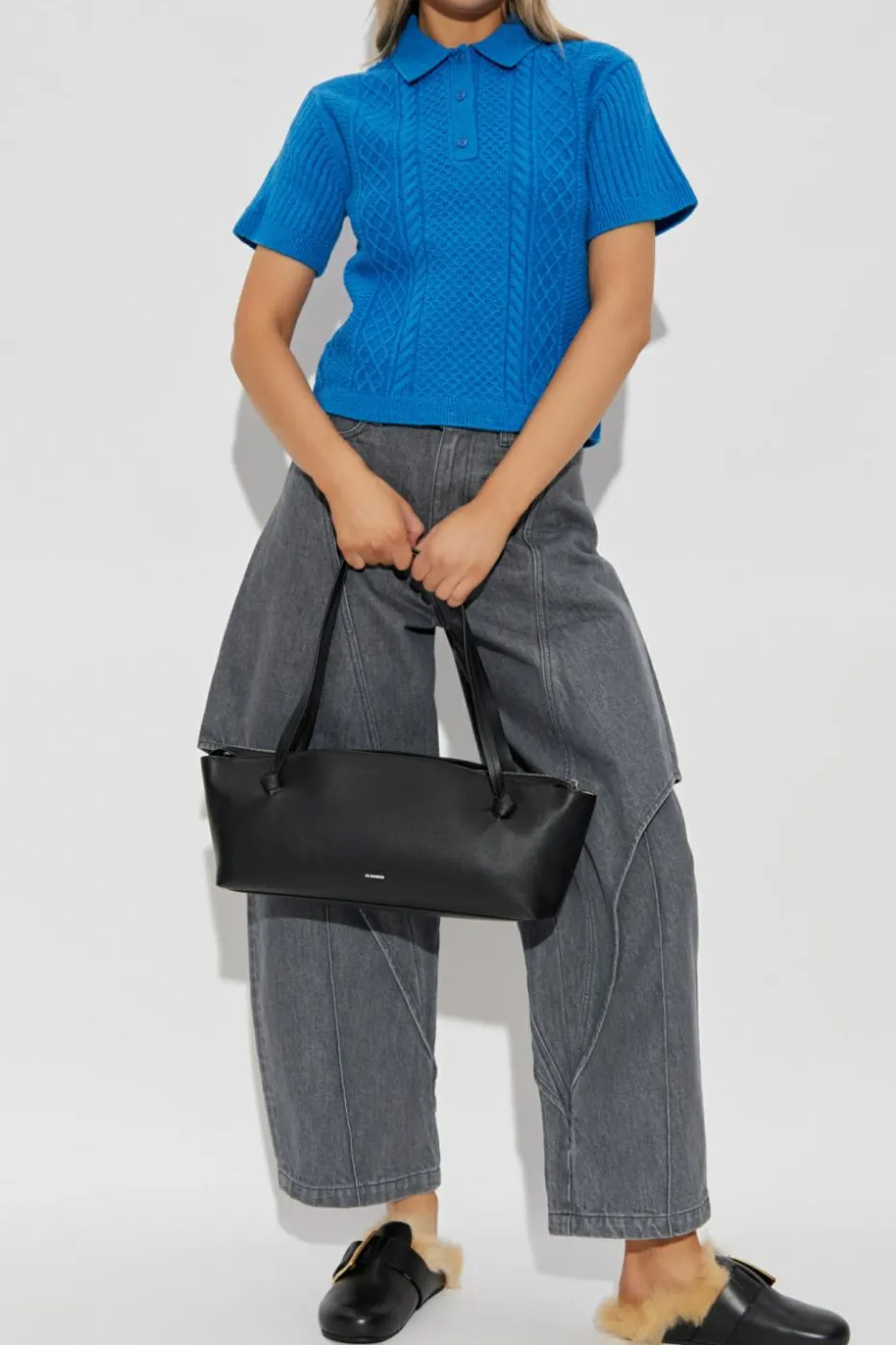 JW Anderson BLUE Top with collar