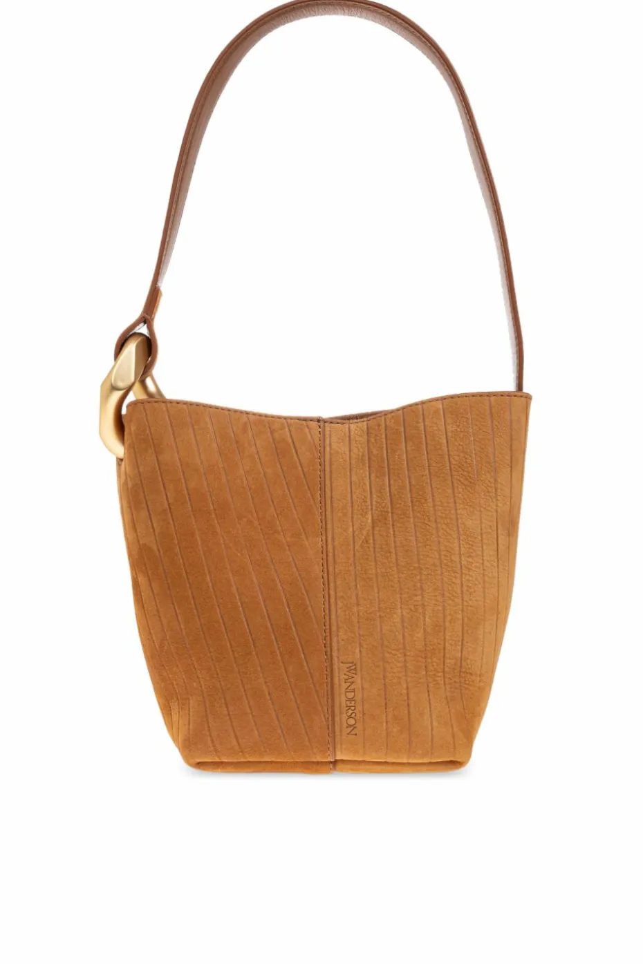 JW Anderson BROWN Shoulder bag "Corner Small" bucket type