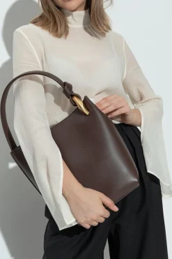 JW Anderson BROWN Shoulder bag `Corner` bucket type