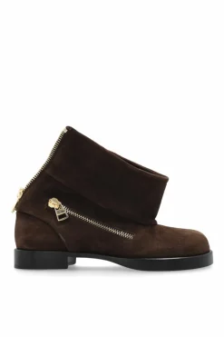 JW Anderson BROWN Suede booties