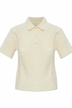JW Anderson cream Top with collar