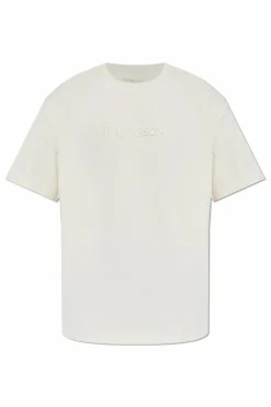 JW Anderson cream T-shirt with logo