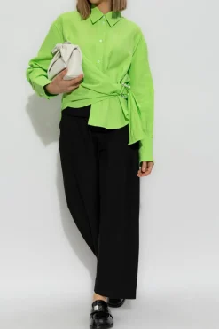 JW Anderson GREEN Shirt with appliqué