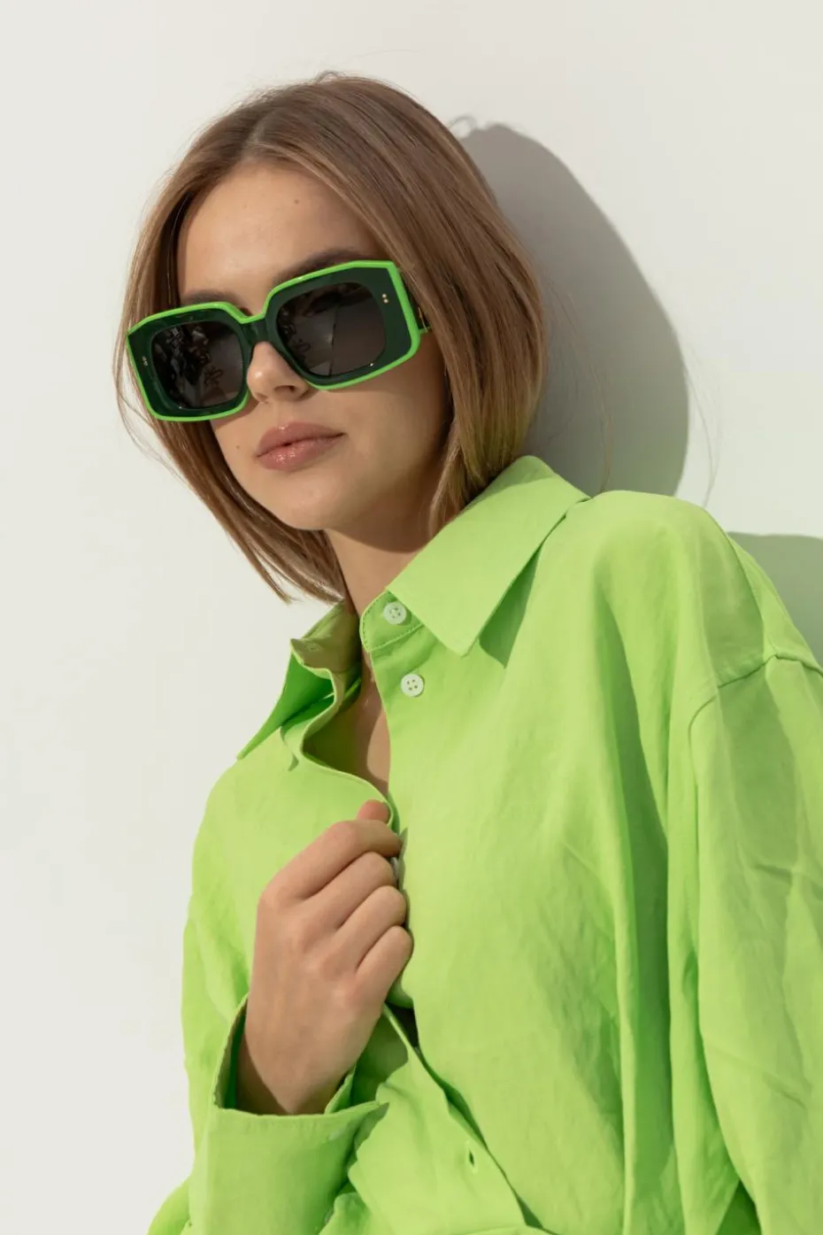 JW Anderson GREEN Sunglasses