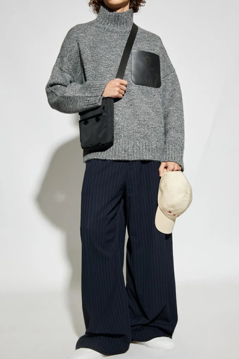 JW Anderson GREY Wool turtleneck