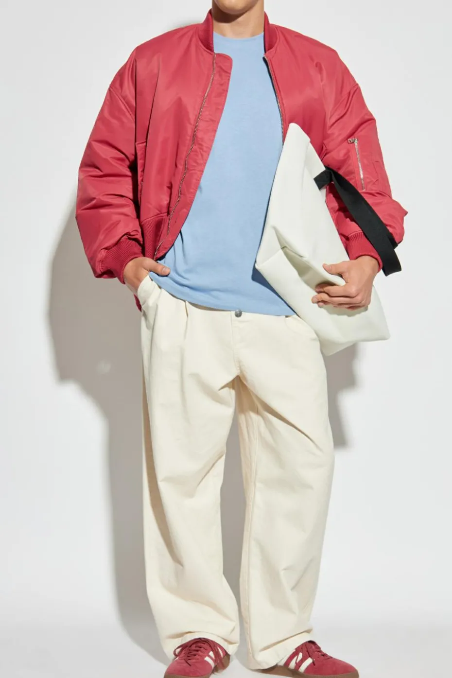 JW Anderson PINK Insulated "bomber" jacket