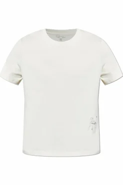 JW Anderson WHITE T-shirt with a pattern