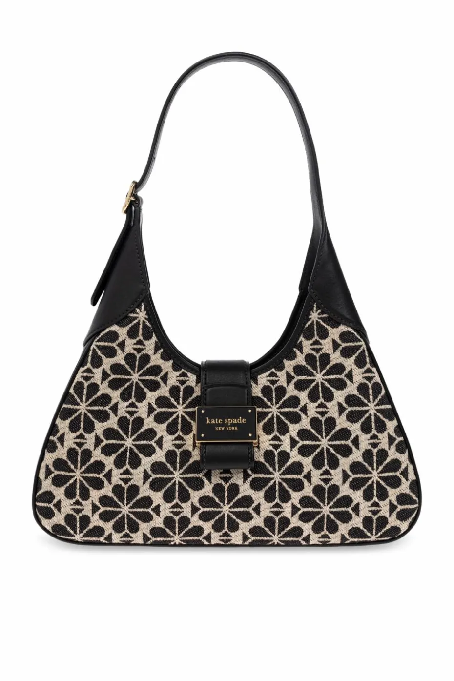 Kate Spade BLACK Shoulder Bag Spade Flower Small