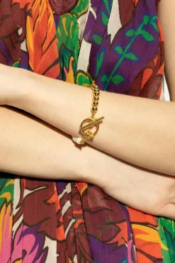 Kate Spade GOLD Brass bracelet with pearls