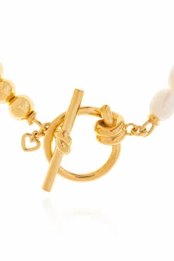 Kate Spade GOLD Brass bracelet with pearls