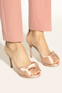 Kate Spade PINK Satin high-heeled sandals