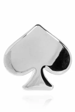 Kate Spade SILVER Logo-shaped earrings