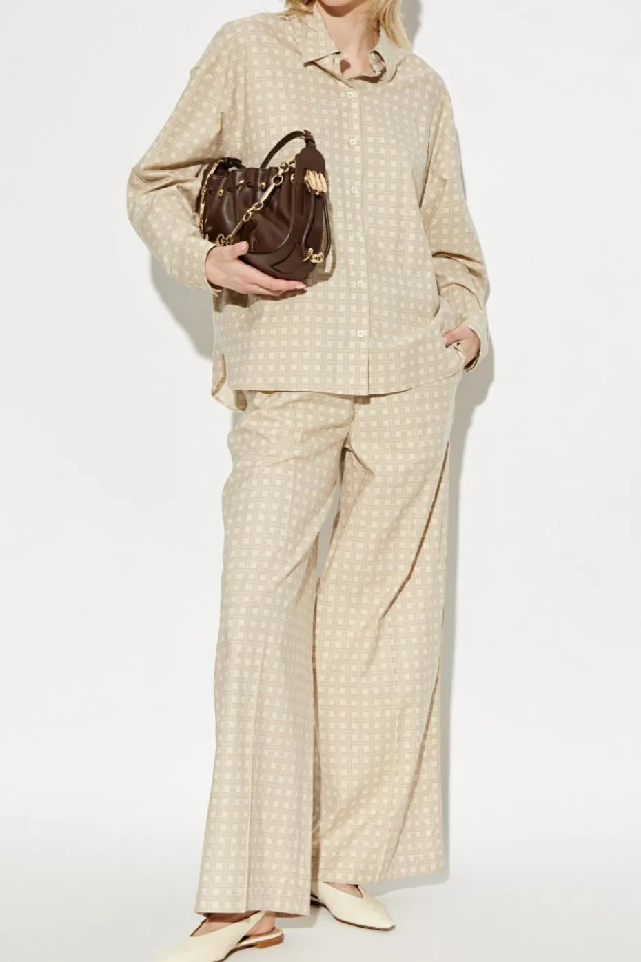 Kenzo beige Patterned pants