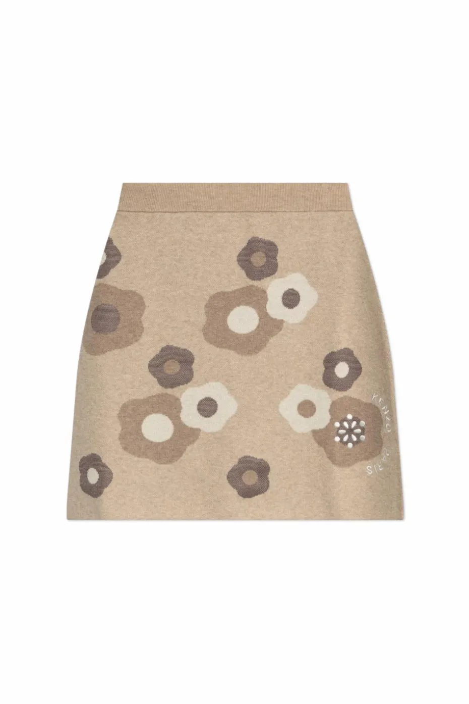 Kenzo beige Skirt with floral pattern